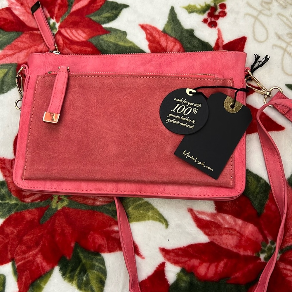 Moda luxe pink crossbody purse